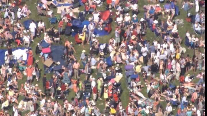 Aerial images: Fans pack Churchill Downs for Kentucky Derby 141