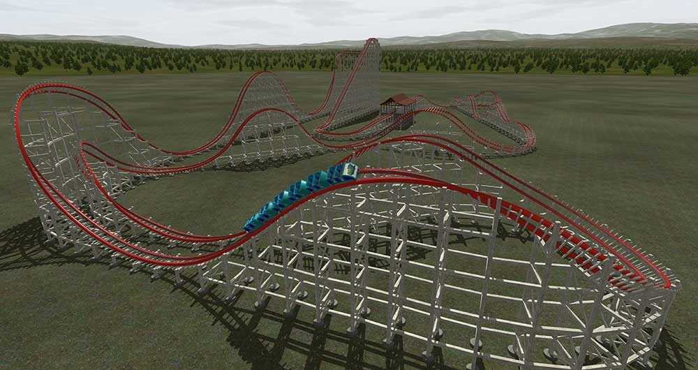 15 million Storm Chaser under construction at Kentucky Kingdom