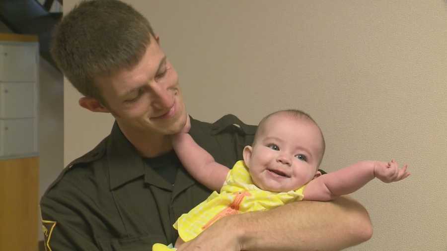 Baby saved from burning car; Orange County deputy honored