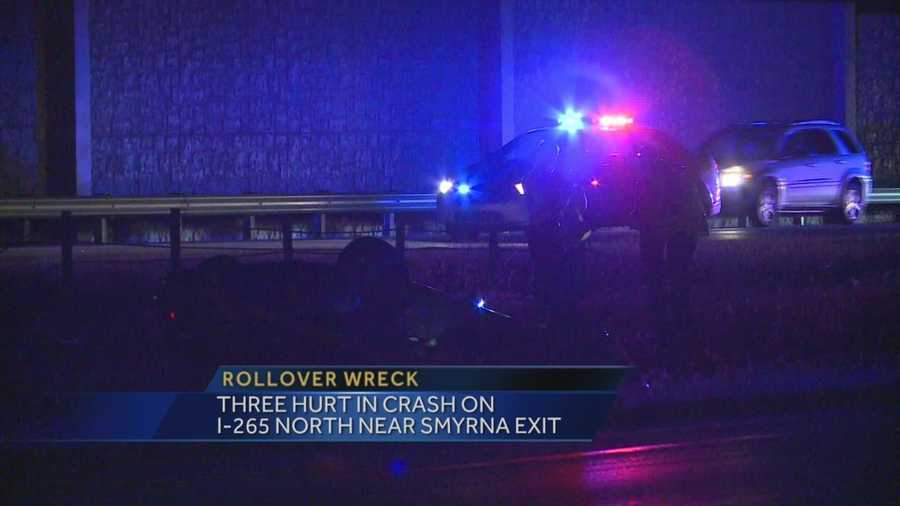 3 people injured in Gene Snyder Freeway crash