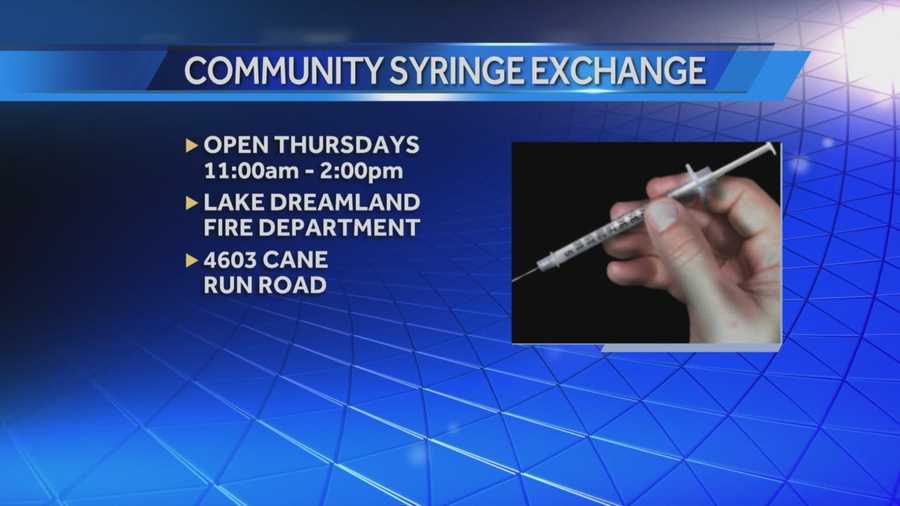 New needle exchange opens behind Lake Dreamland Fire Station