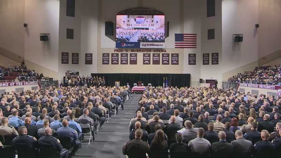 Thousands of people were in Richmond on Wednesday to say goodbye to Officer Daniel Ellis.