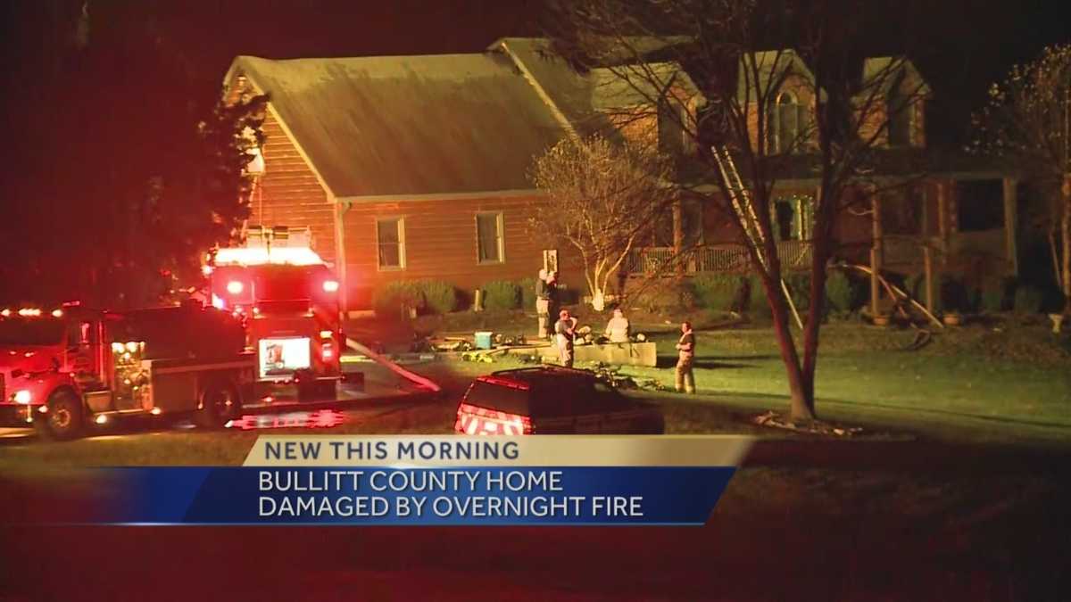 Water trucked in to help fight Bullitt County house fire