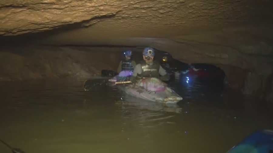WLKY's Mark Vanderhoff takes us down into some southern Indiana caves as part of the A.M. Adventures.