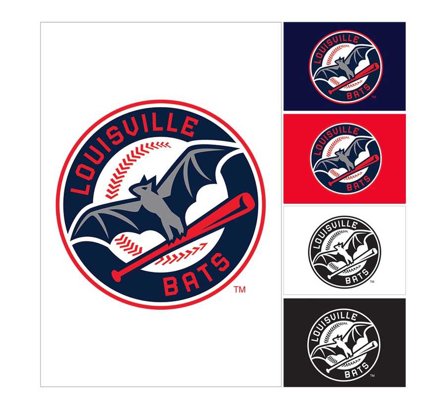Images New Louisville Bats logos