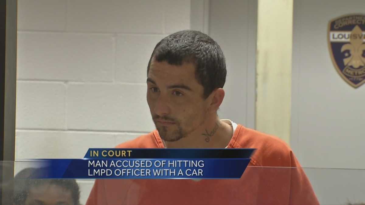 Man accused of hitting LMPD officer with car appears in court