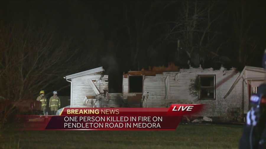 Fire crews responded to a house fire in the 5800 block of Pendleton Road around 3:19 a.m. Friday.