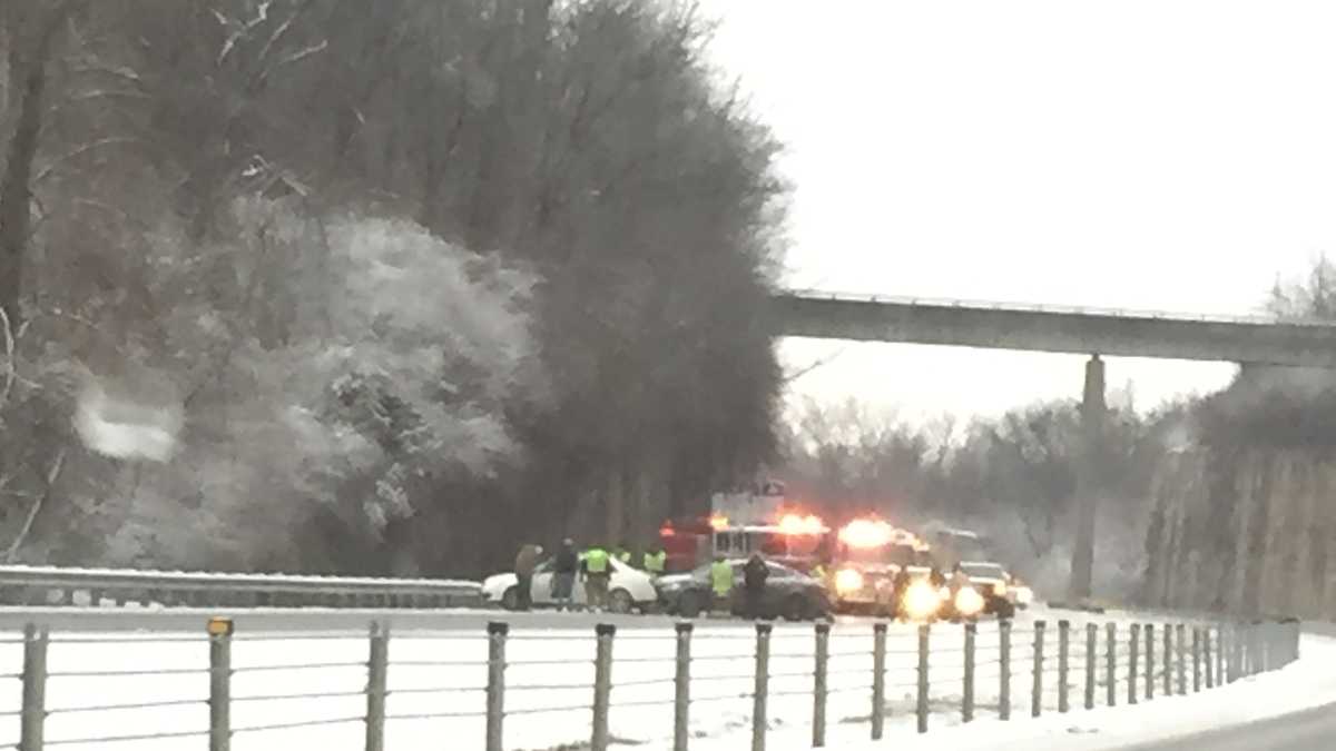 Icy conditions cause issues on roadways