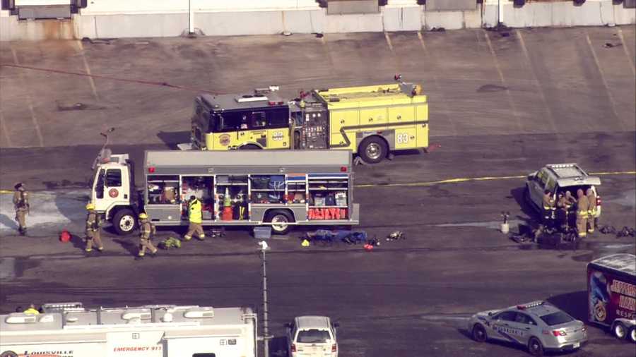 Images: Chemical spill reported at Louisville Processing and Cold Storage