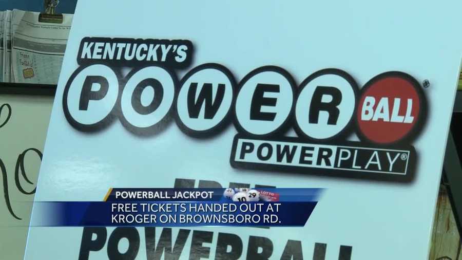 The Kentucky Lottery handed out 1,500 free Powerball tickets Wednesday.