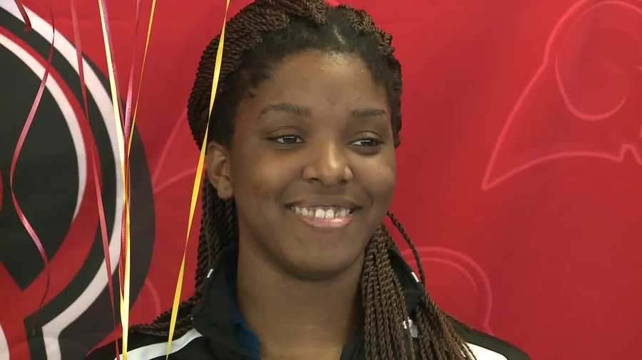 Krys McCune’s skills as a center for the Lady Crimsons earned her a coveted honor as a McDonald's All-American nominee.