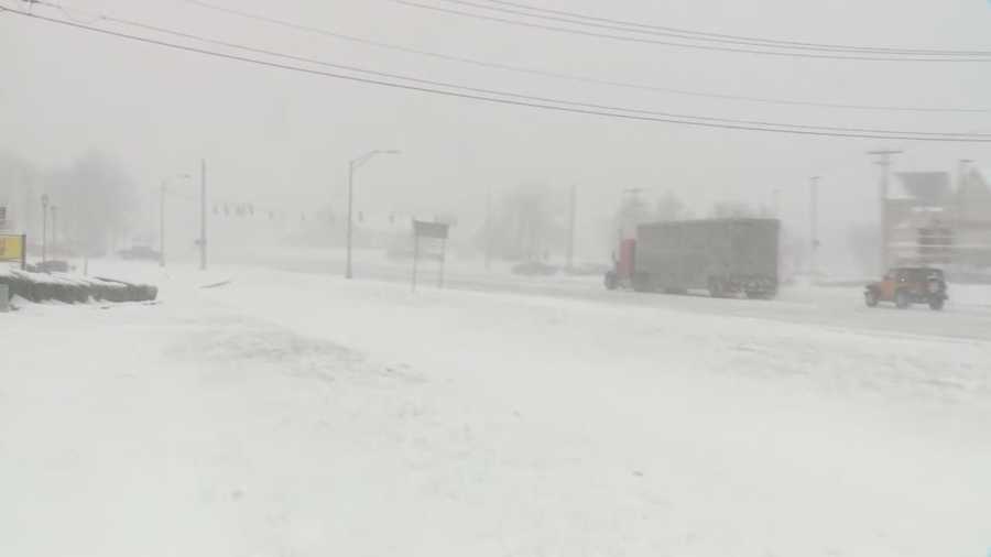 Bardstown got a blast of winter weather on Friday.