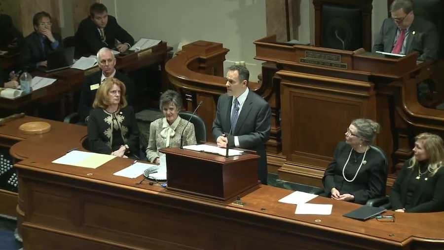 Speaking for just over an hour, Gov. Matt Bevin called his budget sober and realistic. He admitted there will be cuts, about 2.5 cents of every dollar for the next 30 months.