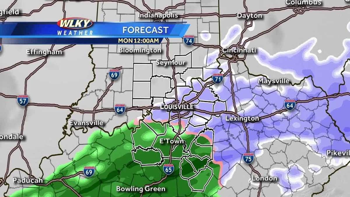 Hourbyhour forecast for Feb. 14