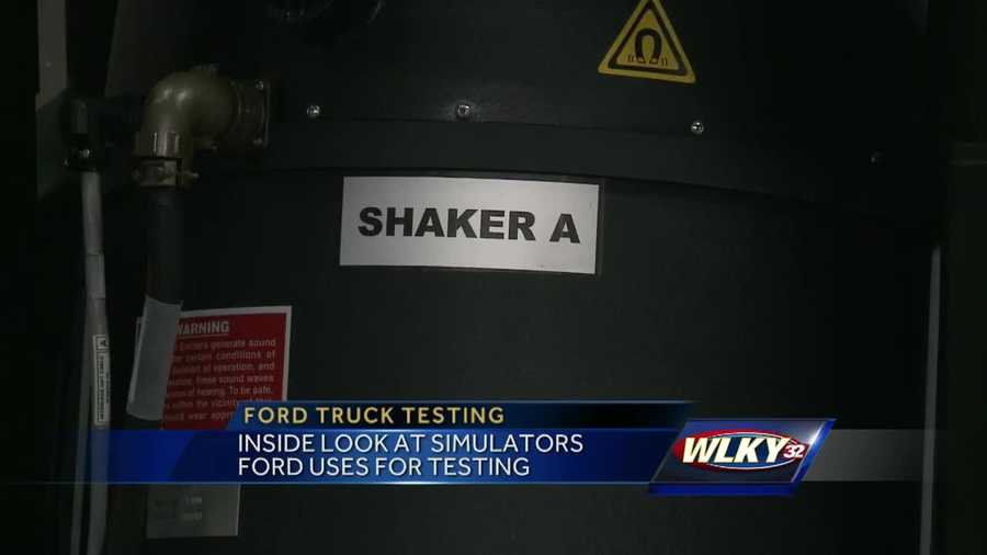 WLKY was able to get an inside look at how Ford tests its trucks using road simulators.
