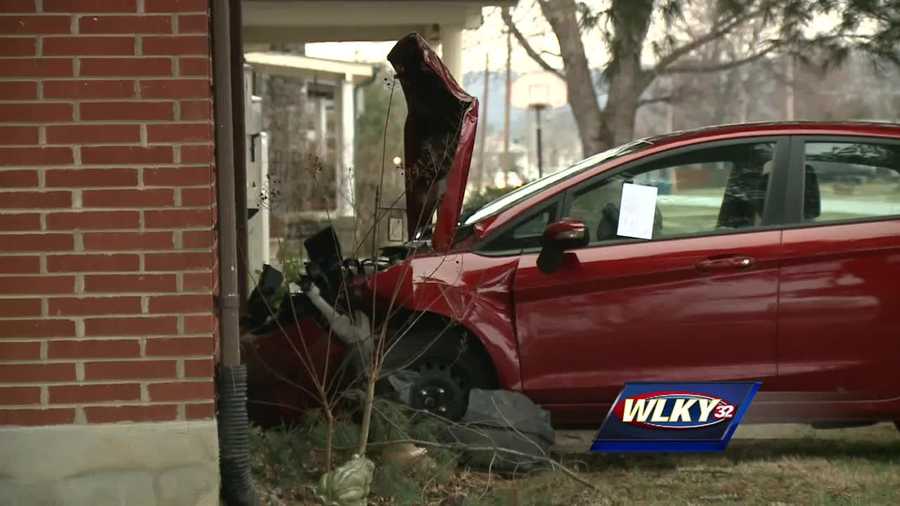 Seven people were transported to local hospitals after a car slammed into a house.