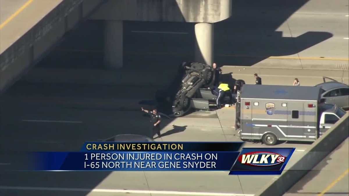 Person rescued after vehicle overturns in I65 North crash