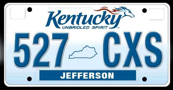Kentucky UNBRIDLED SPIRIT License Plate