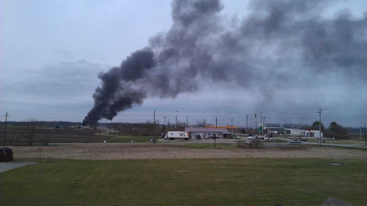 Photos: Smokestack Catches Fire During Reds Game - LINK nky