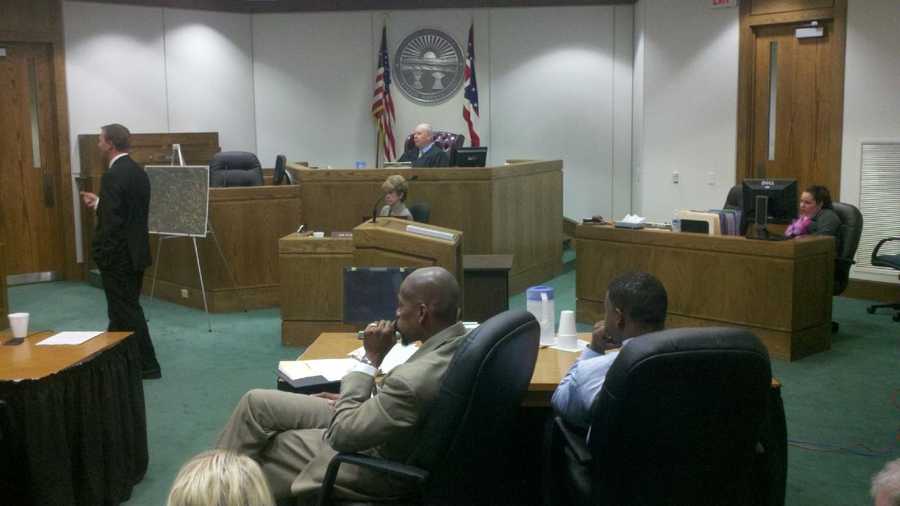 Warren Co. courtroom during Marcus Isreal trial