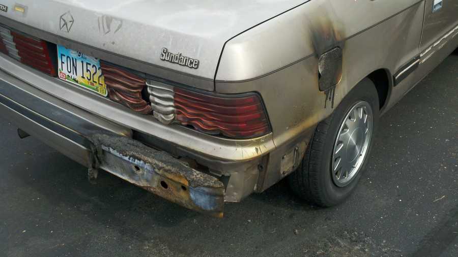 Vandals set fire to cars, slashed tires and broke windows in Landen