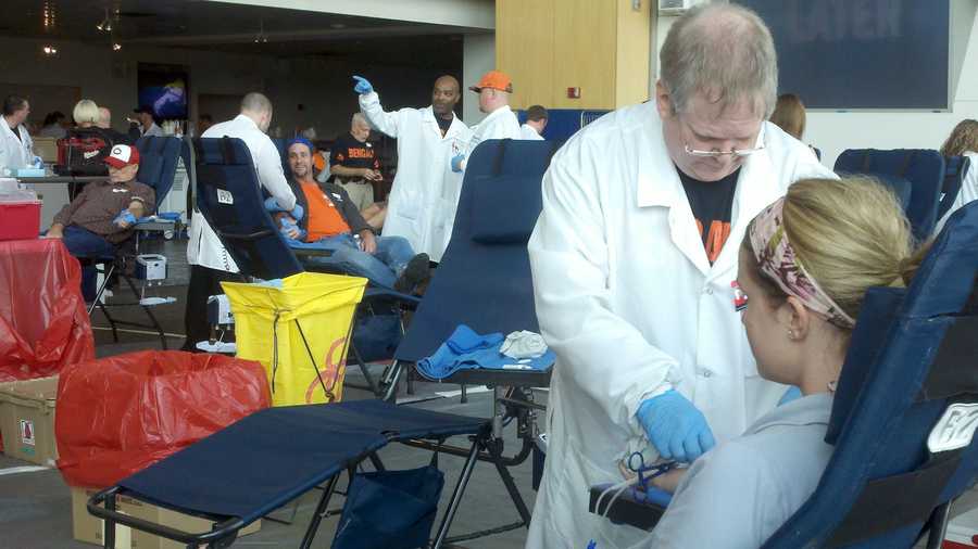 Donate blood for a chance to win Bengals tickets