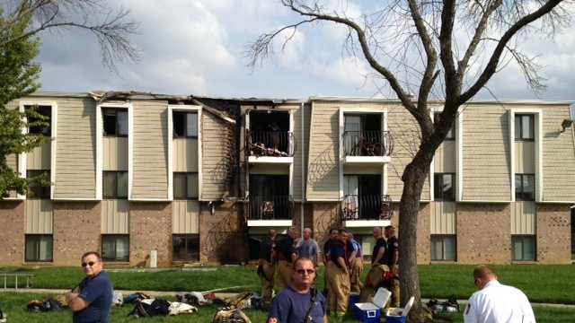 Fire burns Union Township apartment complex