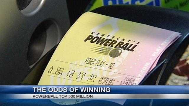 People in Cincinnati are trying their luck at the $500 million Powerball drawing on Wednesday.
