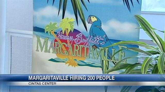 Margaritaville Cincinnati will be conducting a three-day job fair at the Cintas Center at Xavier University.
