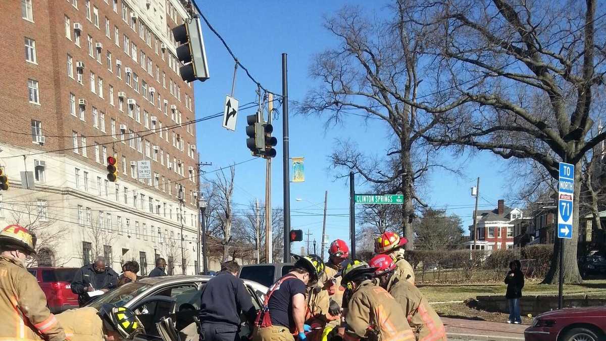 Woman, child hurt in funeral procession crash