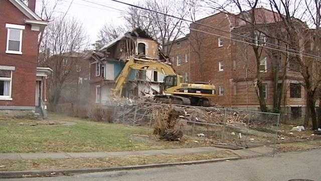 Cincinnati is tearing down hundreds of blighted homes.