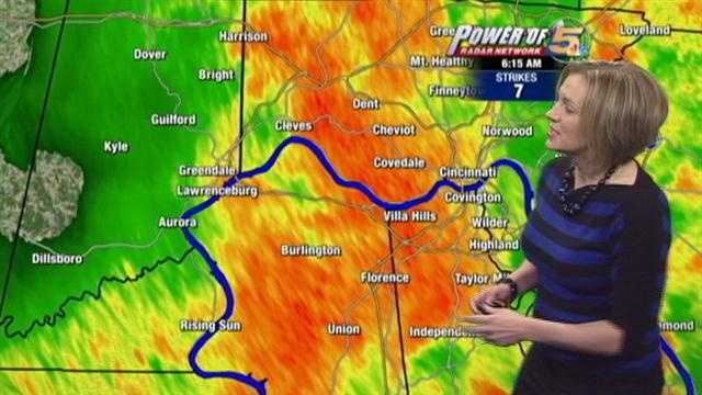 Heavy rain, thunder and lightning, just the way you wanted to start the workweek. Randi Rico has the soggy details.
