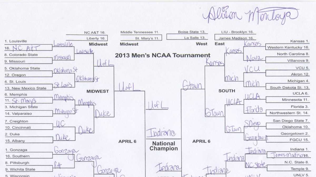 Updated WLWT's tournament picks How does your bracket compare?