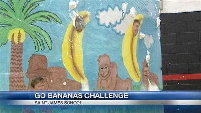 A Tri-state school went bananas to celebrate an accomplishment.