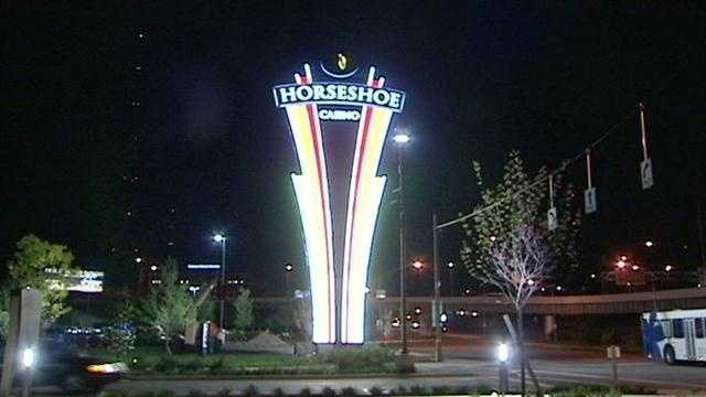 A huge new sign erected to attract people to a new casino now graces the interstate in Cincinnati.