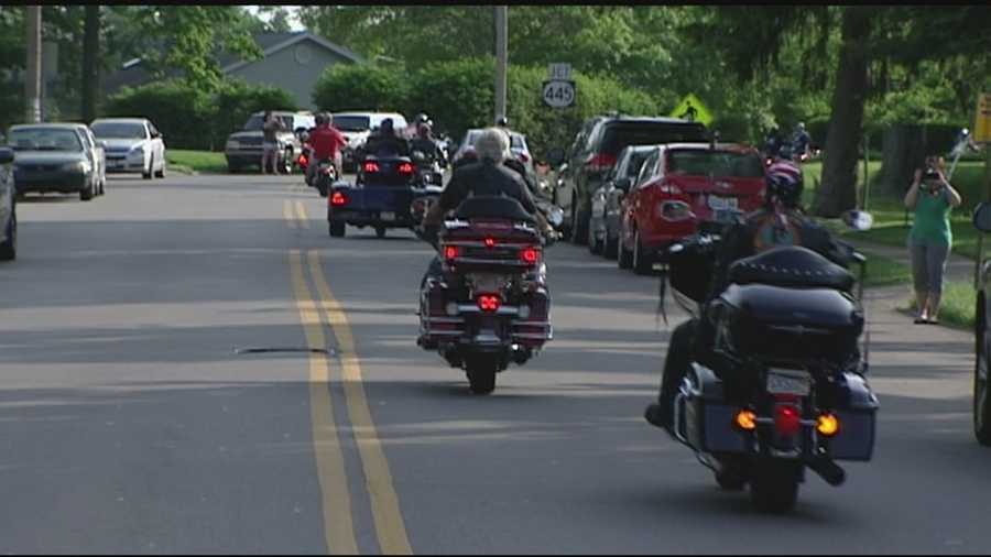 A group of motorcyclists are heading to Washington D.C. for the Rolling Thunder event this weekend, but first made some stops in northern Kentucky.
