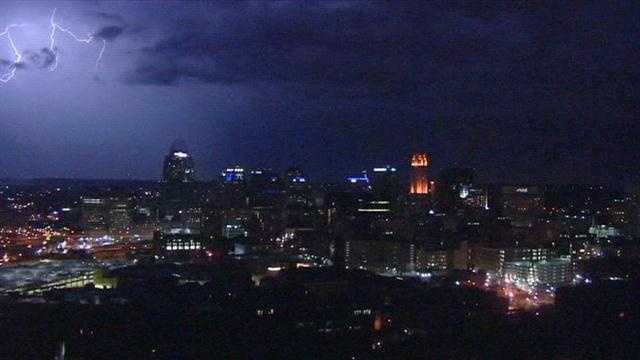 Photos: Overnight Storms Put On Lightning Show