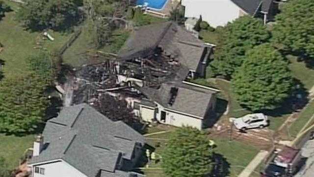 Images: Small plane crashes into Indiana home