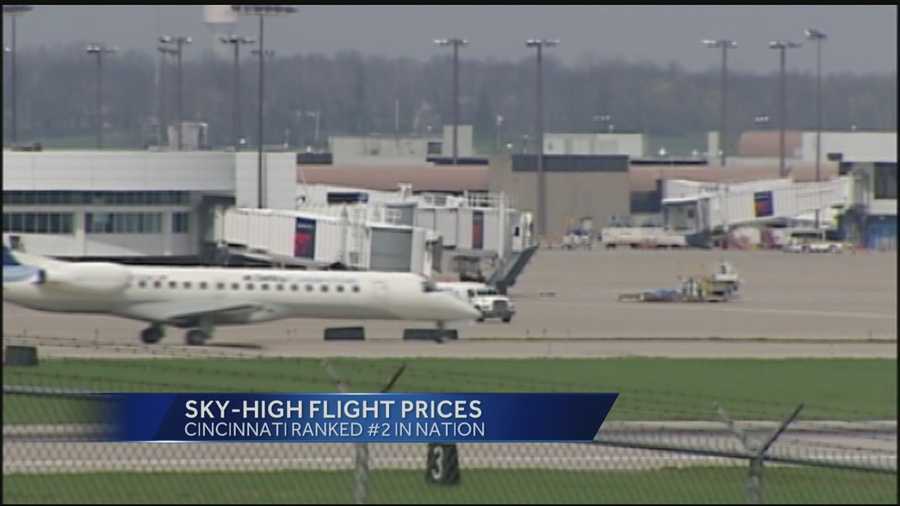 Cincinnati airport ranked second in nation for high airfare