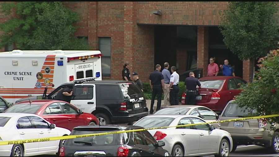 A man is dead and a woman is seriously hurt after a shooting at an office building.
