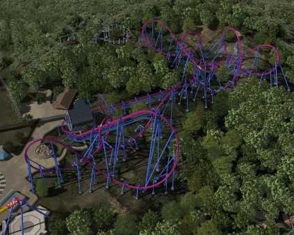 banshee roller coaster trains