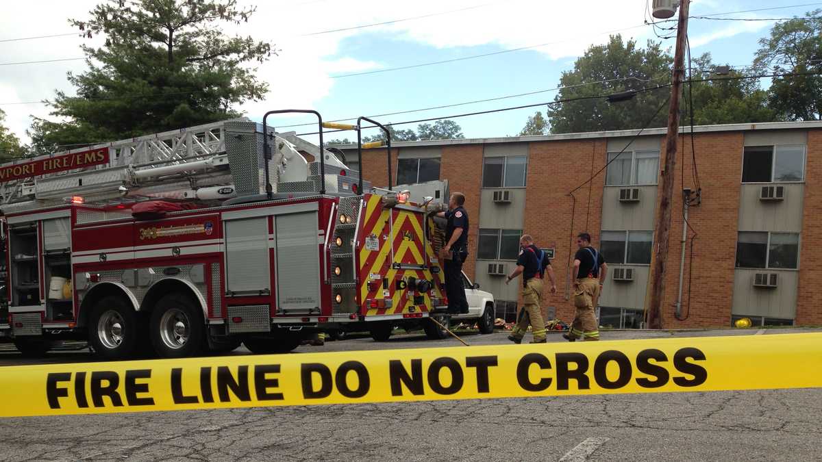 Fire breaks out at Newport apartment building