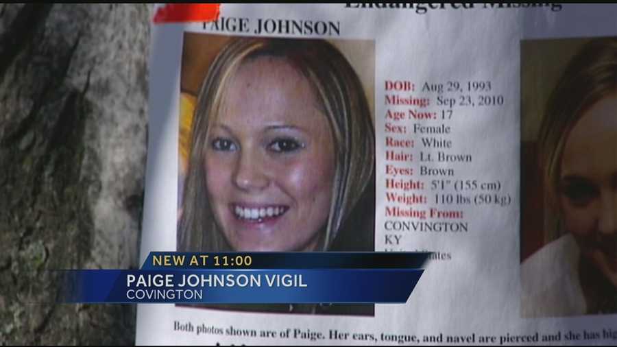 Family and friends gather to call attention to the third anniversary of Covington teen, Paige Johnson's dissapearance
