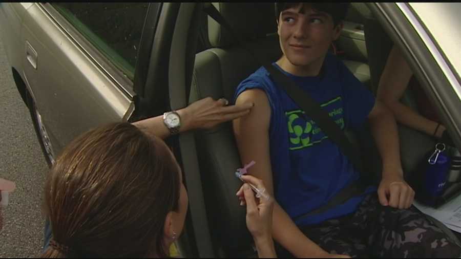 The Clermont County Health Department hosted a drive-thru flue shot clinic Saturday morning.