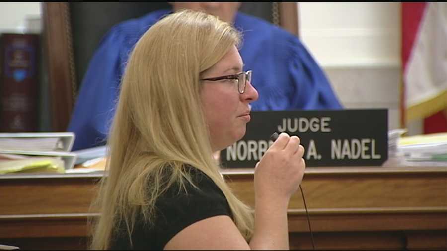 Julie Hautzenroeder, 36, took the stand Wednesday after the prosecution rested its case.