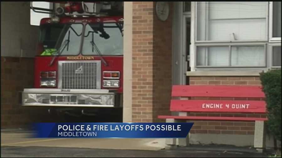 The city manager has proposed cutting 15 firefighters and 11 police officers as a way of trimming the budget.