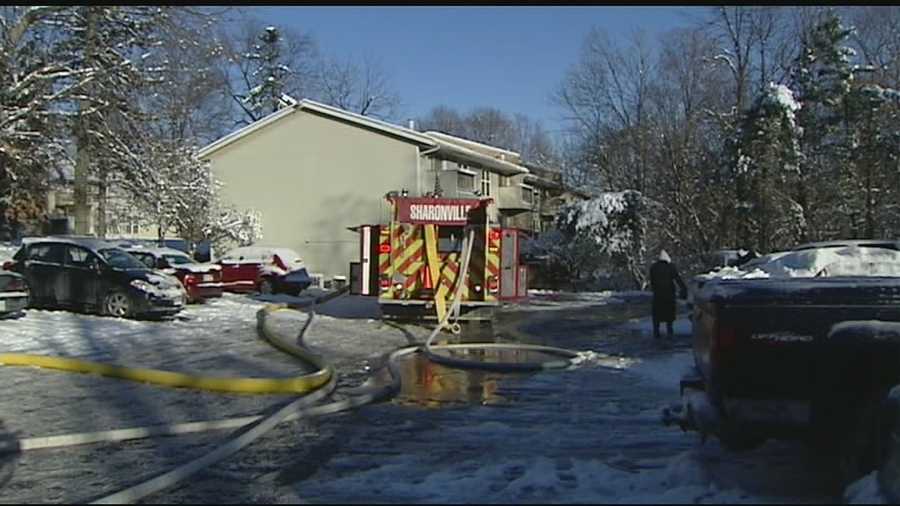 The fire was brought under control within minutes, but additional departments were needed because of the bitter cold weather.