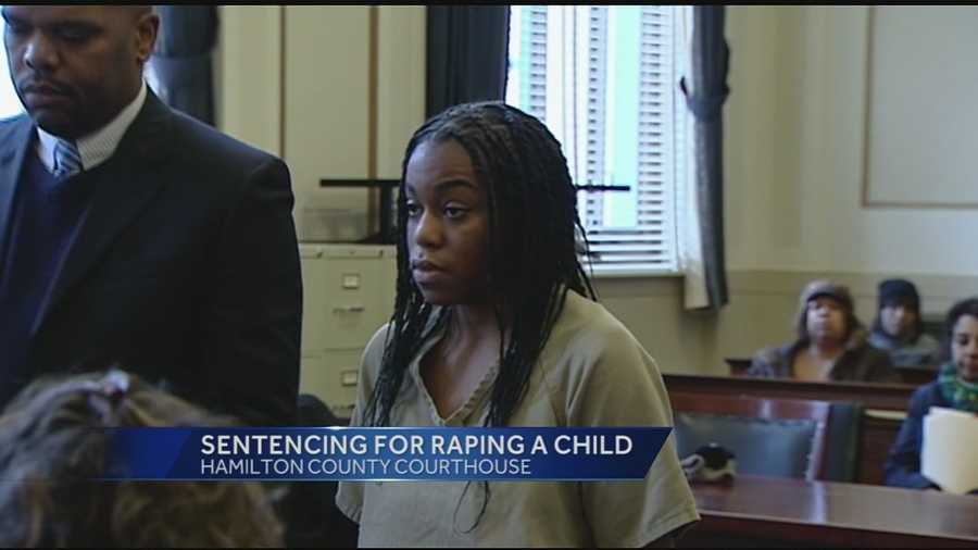 A Cincinnati woman received 10 years in prison Friday after being convicted of raping a 7-year-old boy.
