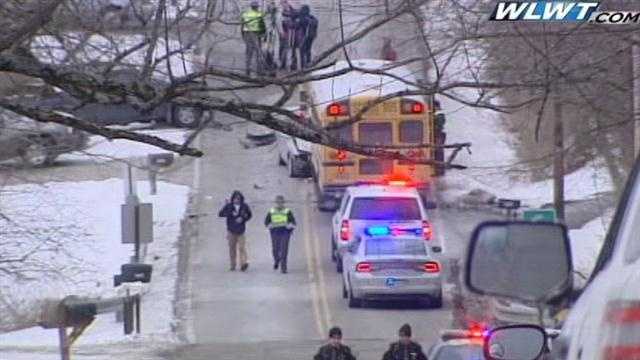 Images: School bus involved in crash in Butler County