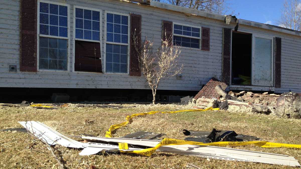 Damage caused by EF1 tornado